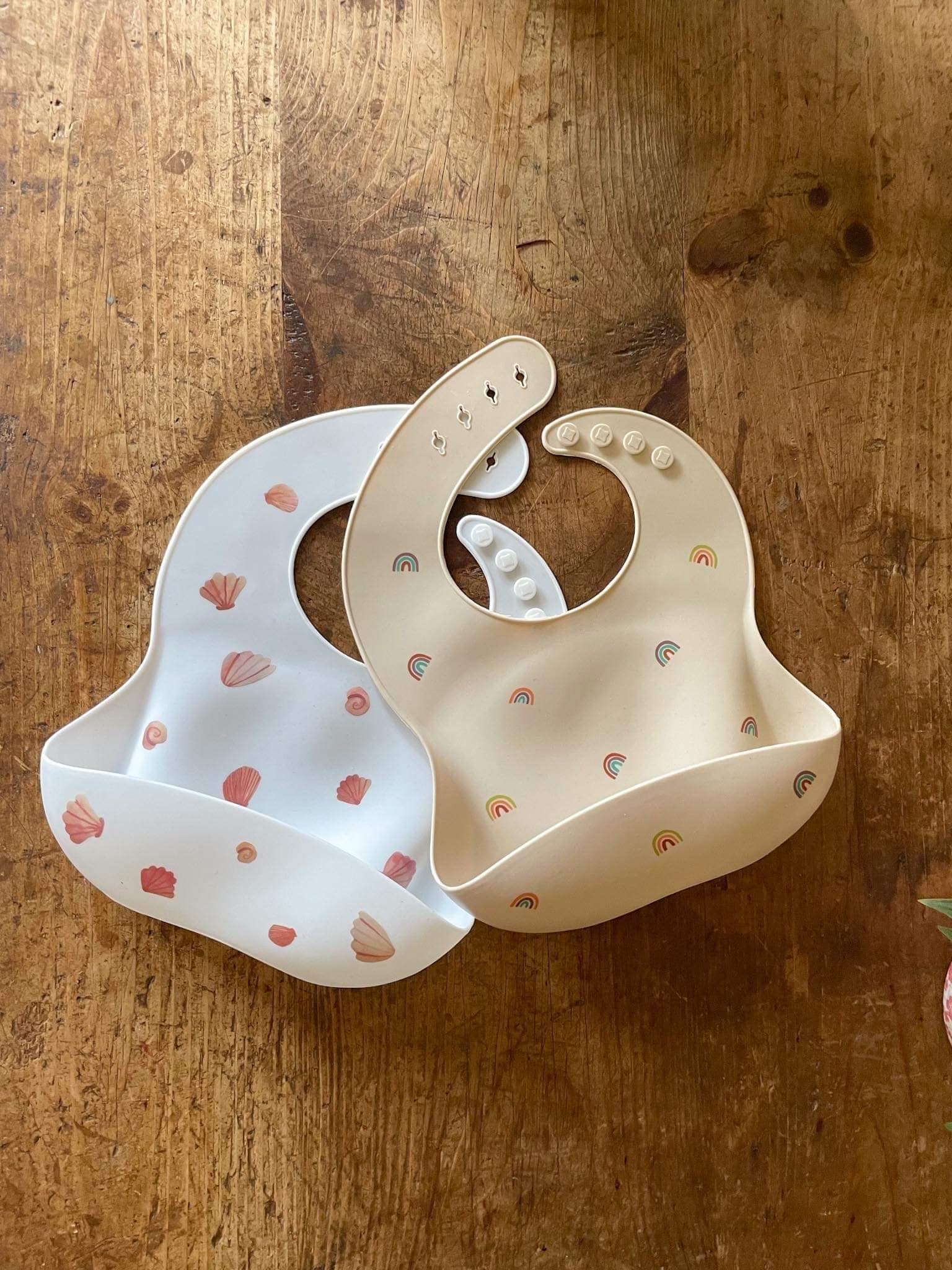 Bircher bibs | rainbow & seashell