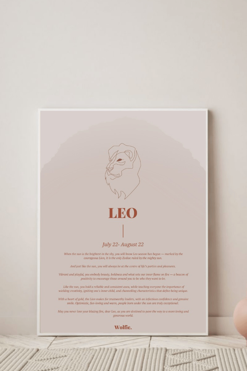 Leo Zodiac Poster