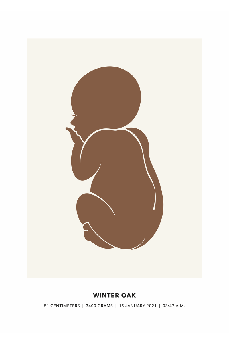 Personalised Birth Poster Graphic