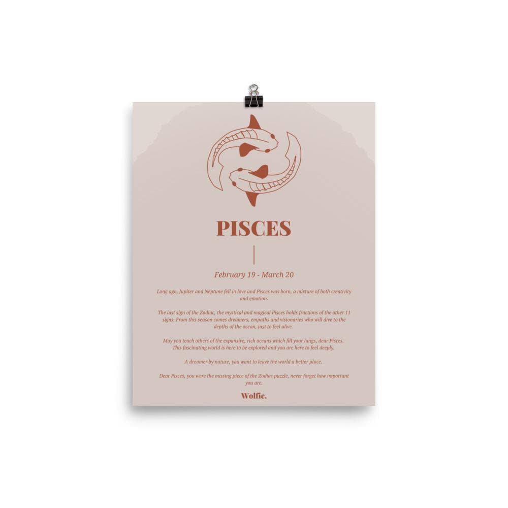 Pisces Zodiac Poster