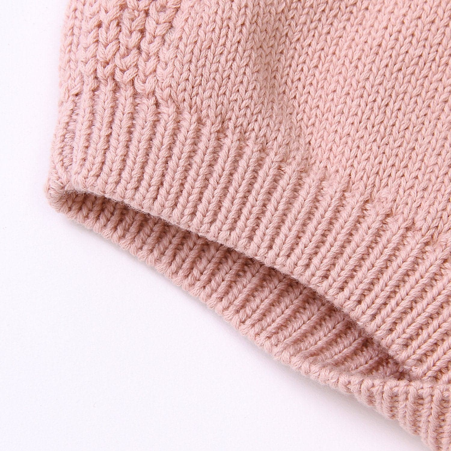 Rainbow knitted romper | blush