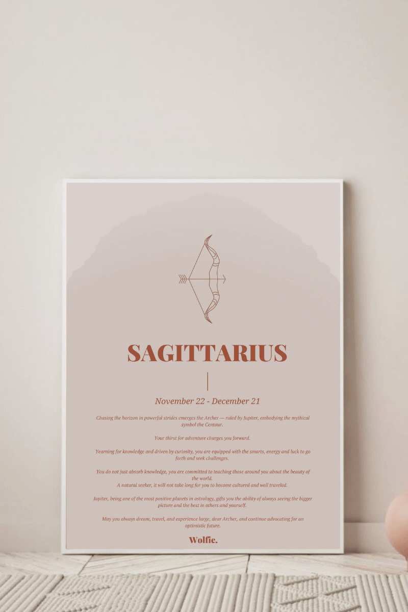 Sagittarius Zodiac Poster