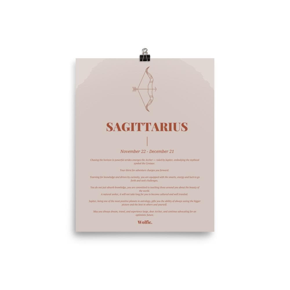 Sagittarius Zodiac Poster