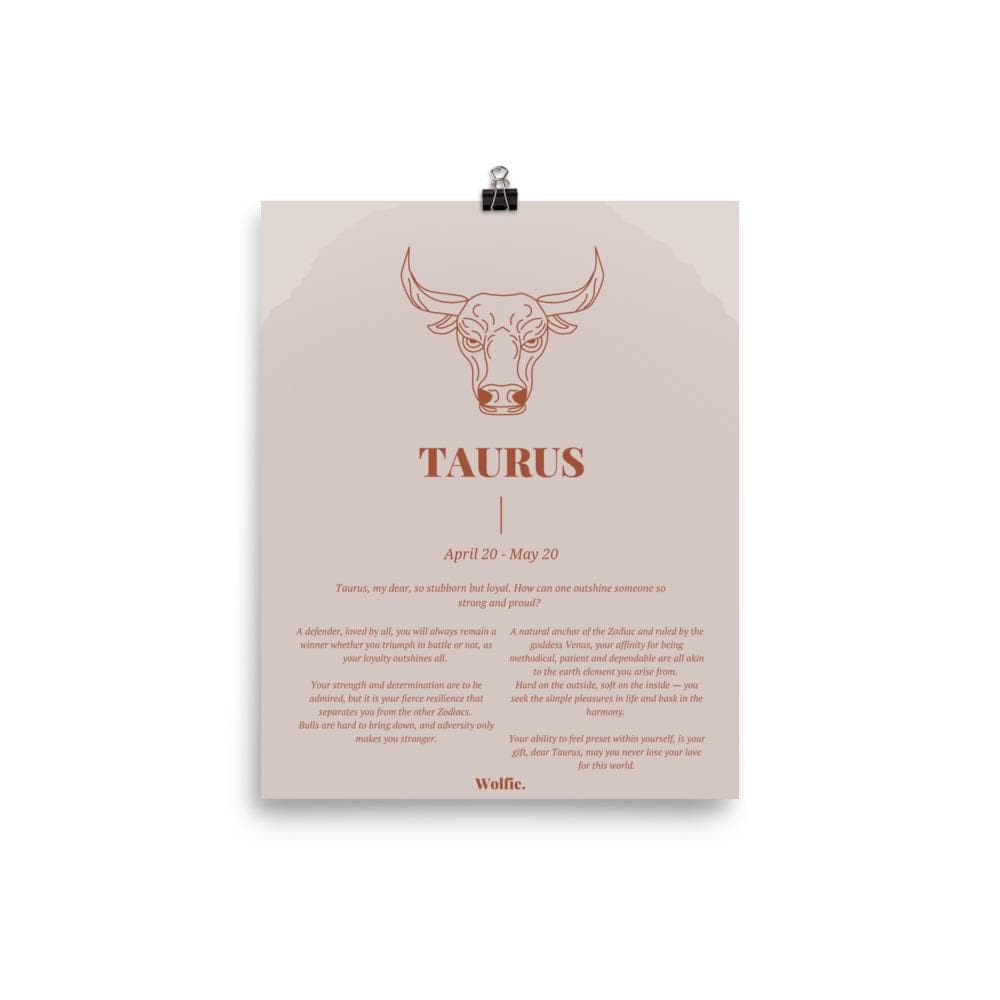 Taurus Zodiac Poster