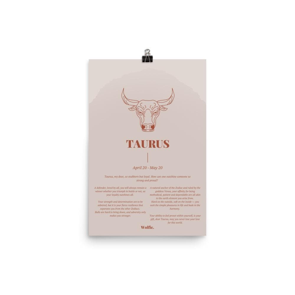 Taurus Zodiac Poster
