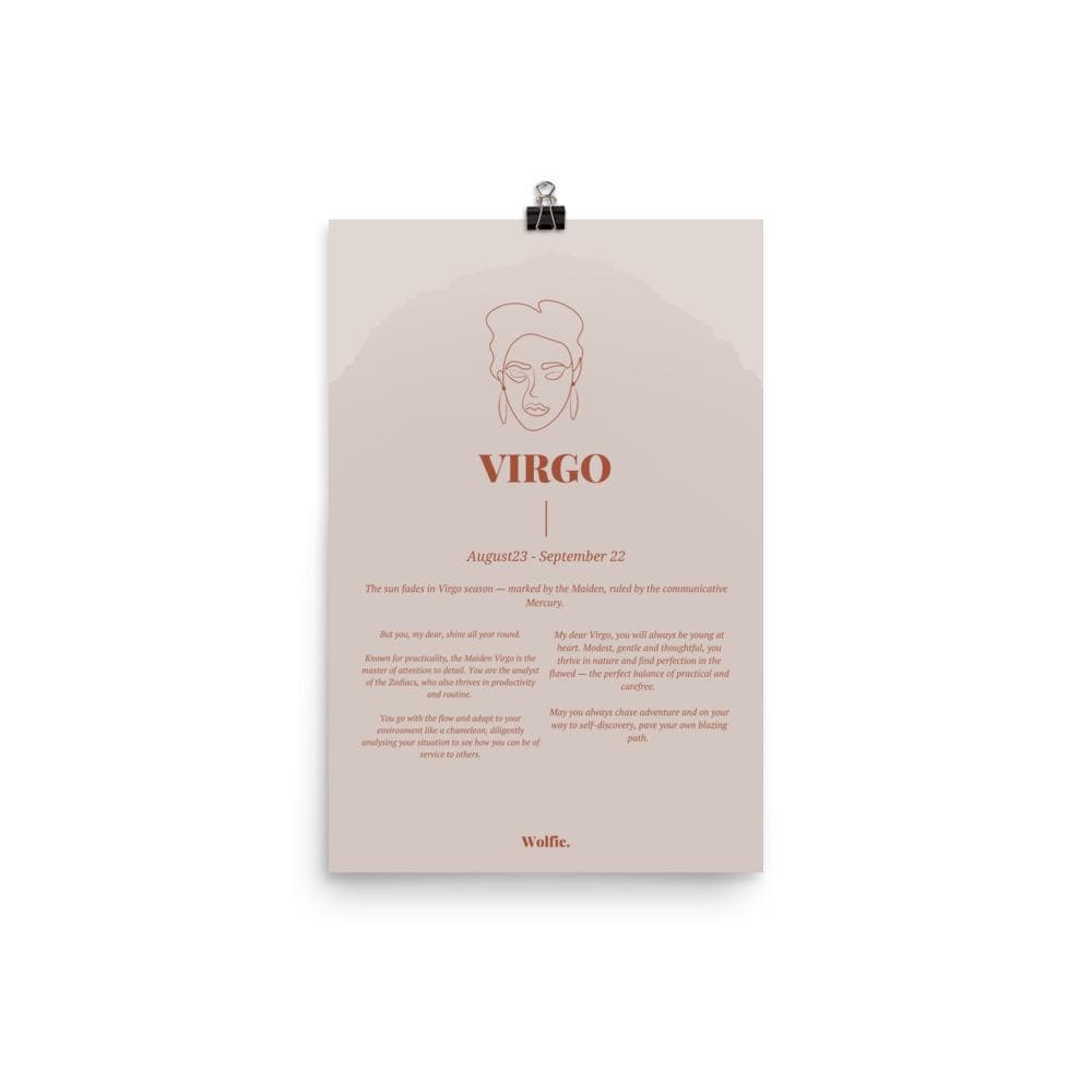 Virgo Zodiac Poster